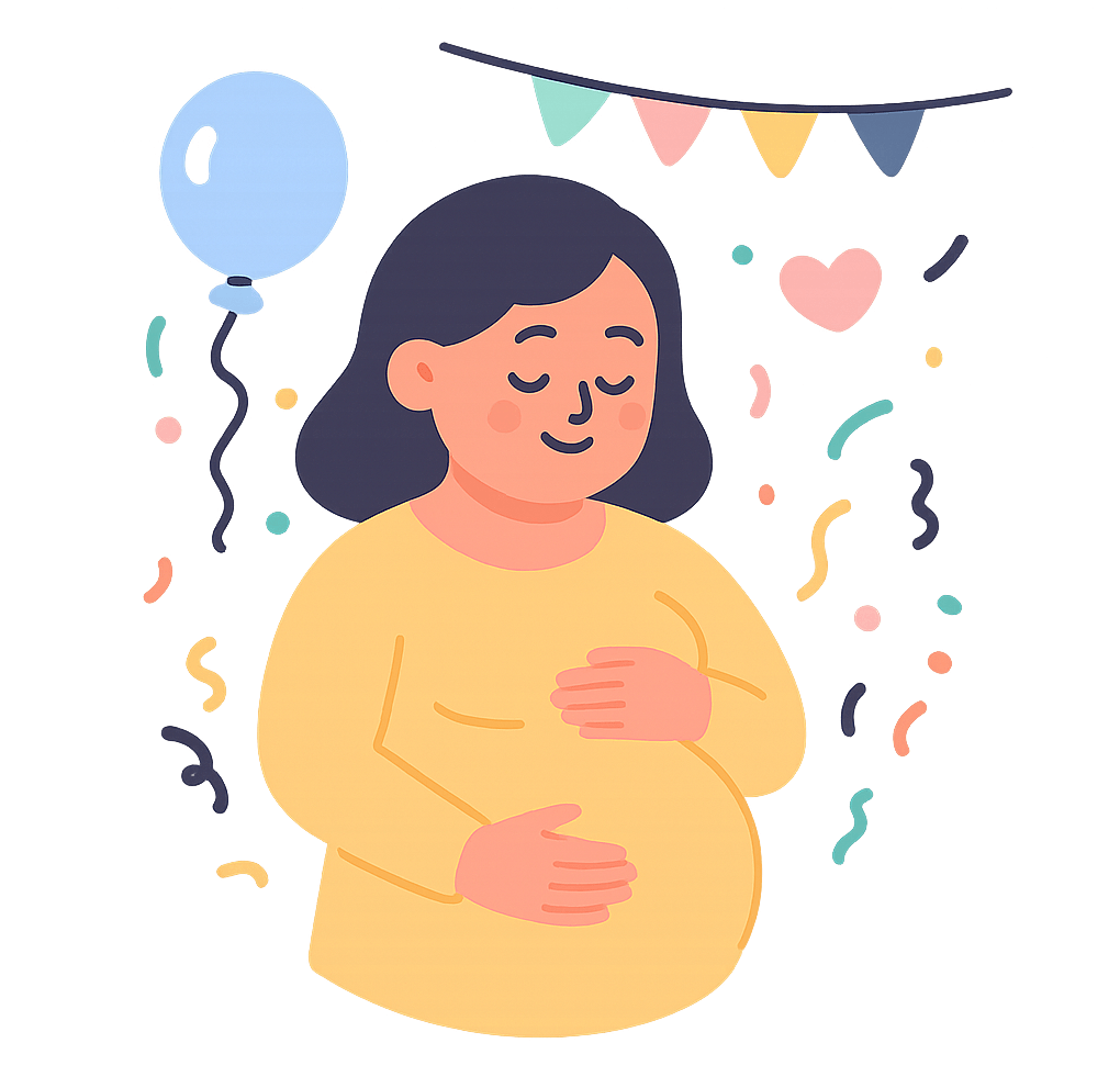 Babyshower illustratie